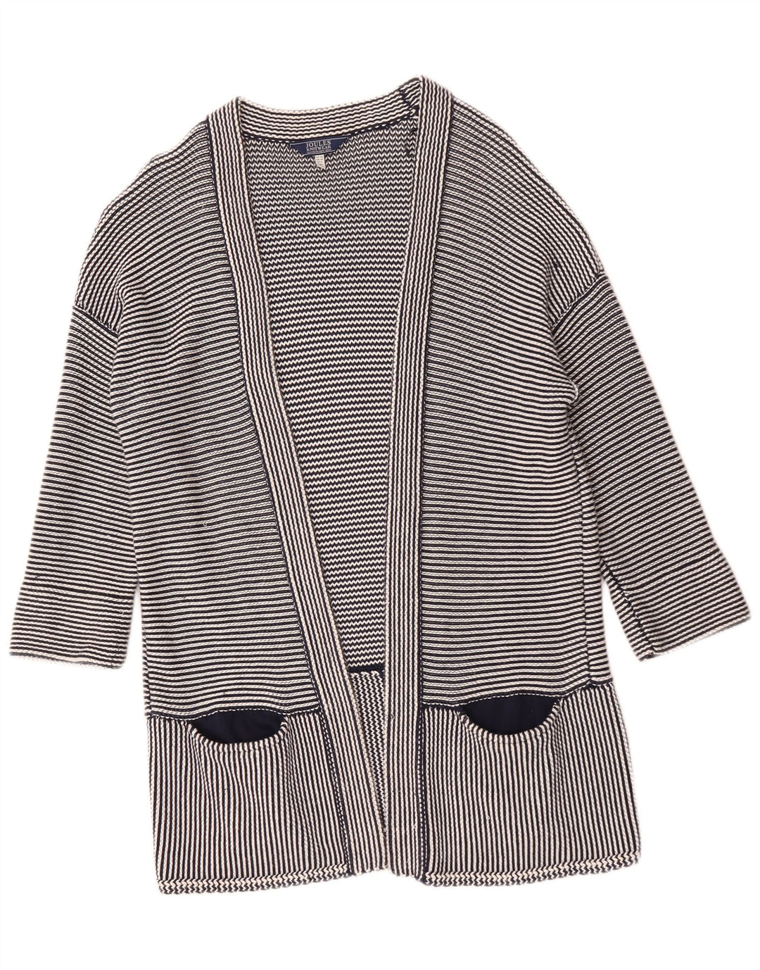 Joules Maglione cardigan lungo oversize da donna UK 14 Large Blu
