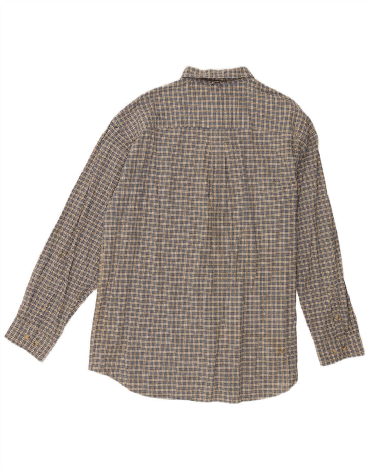 Camicia da uomo Timberland in cotone a quadri beige grande