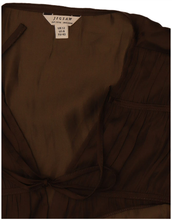 Jigsaw Camicetta da donna Top UK 12 Medio Cachi