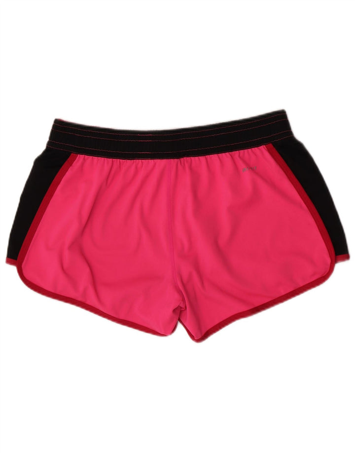 Pantaloncini sportivi Nike da donna Dri Fit UK 12 poliestere color block rosa medio