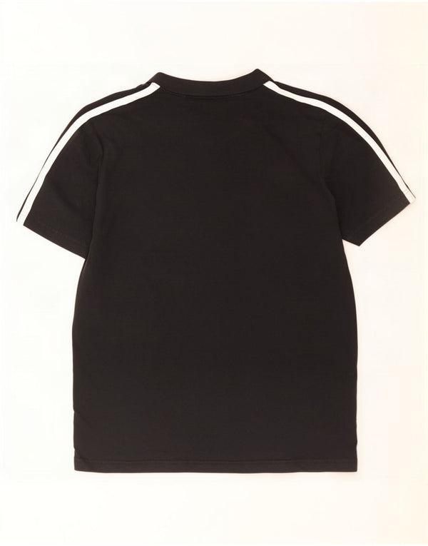 T-shirt Adidas da uomo Top media in cotone nero