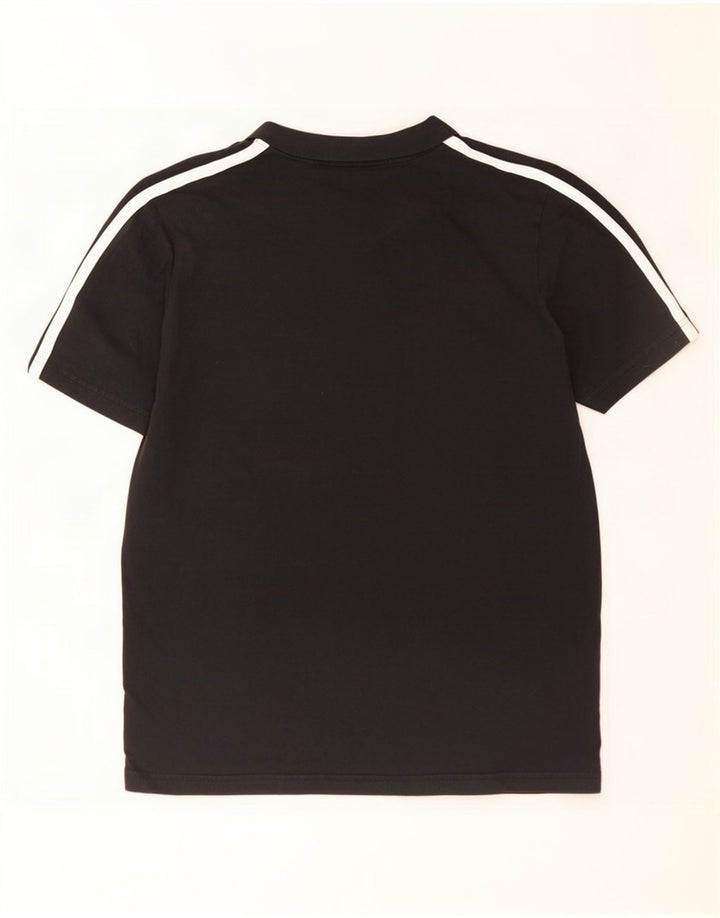 T-shirt Adidas da uomo Top media in cotone nero