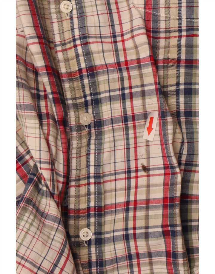 Camicia a maniche corte da uomo Wrangler XL in cotone a quadri multicolore