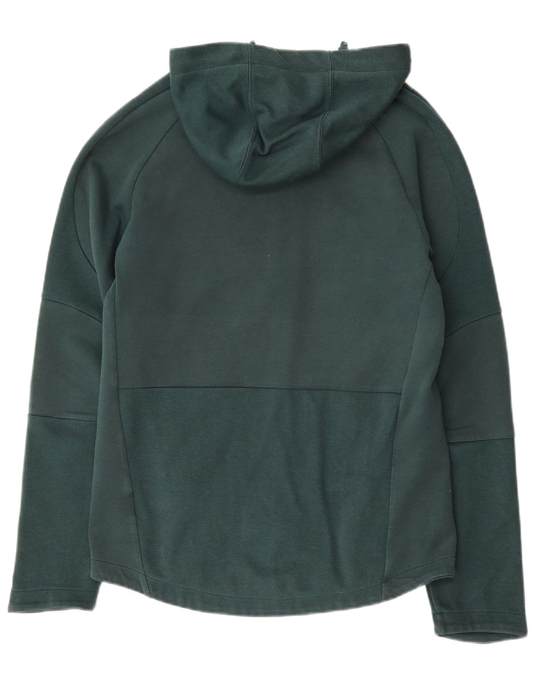 Felpa con cappuccio e zip da uomo Puma in cotone verde medio