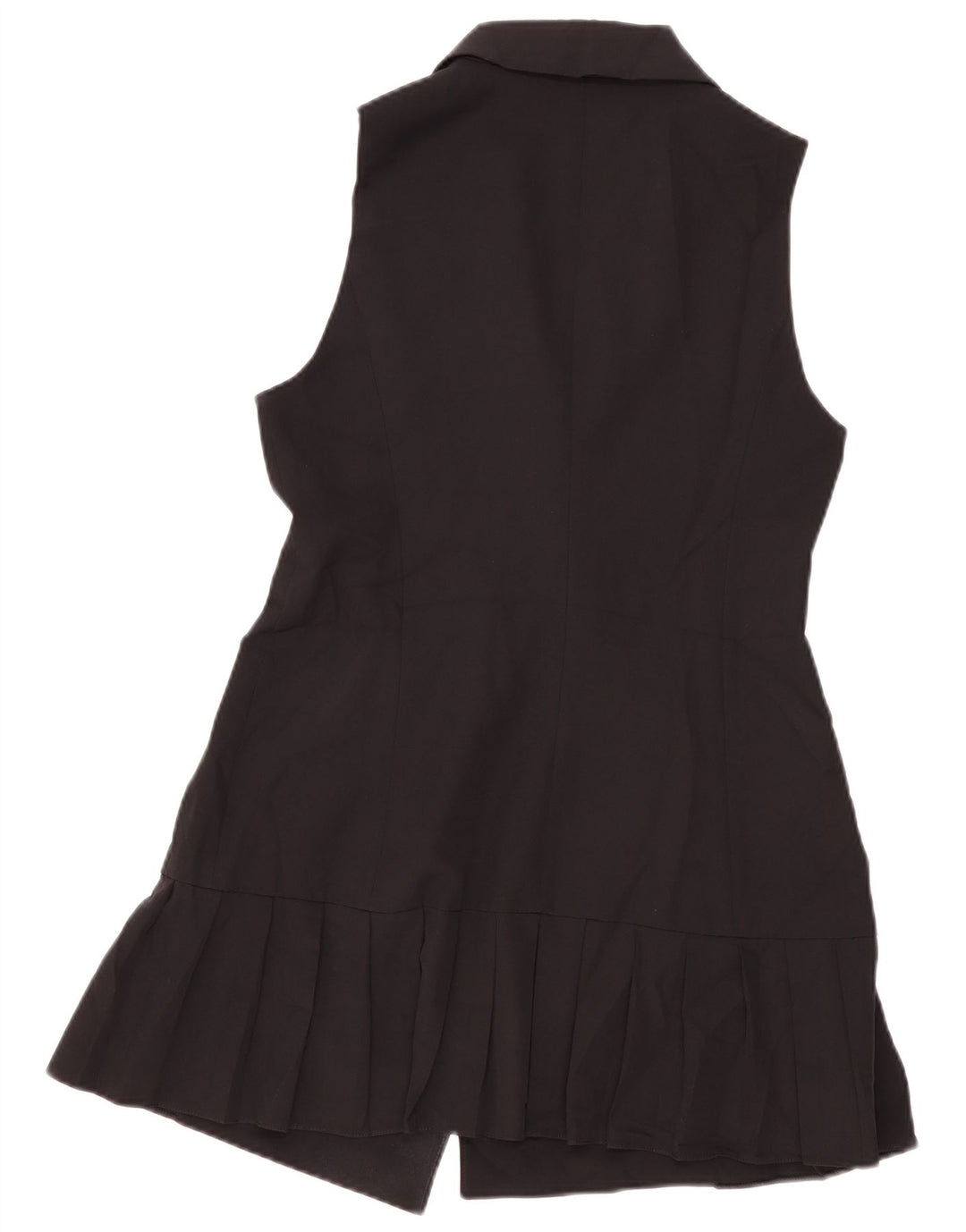 Cappotto doppiopetto senza maniche da donna Zara UK 12 medio nero