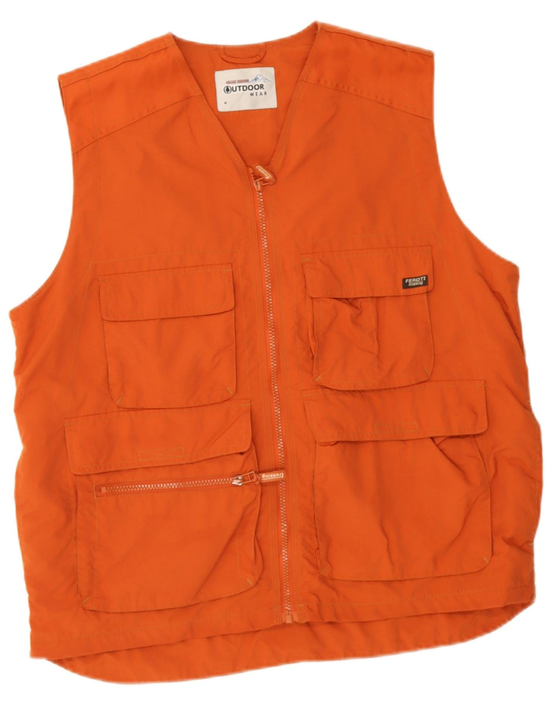 Giani Feroti Gilet da uomo Utility UK 38 Medio Arancione Poliammide