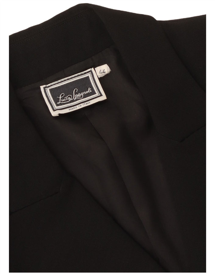 Giacca Blazer Doppiopetto Donna Luisa Spagnoli IT 44 Media Nera