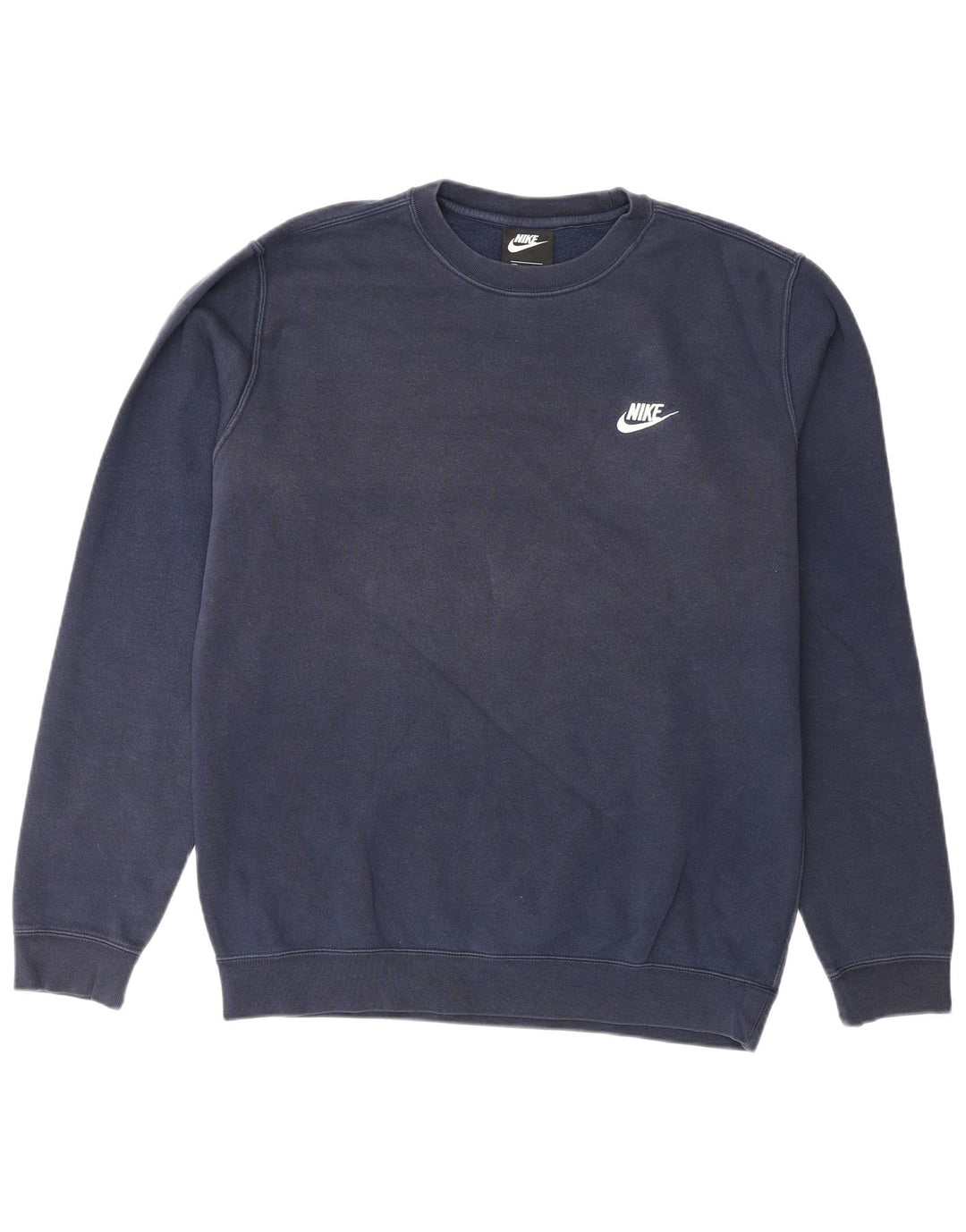 NIKE Felpa da uomo Maglione medio blu navy in cotone