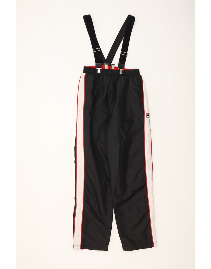 Pantaloni da sci salopette da uomo Fila IT 50 Medium Black Colourblock in poliammide