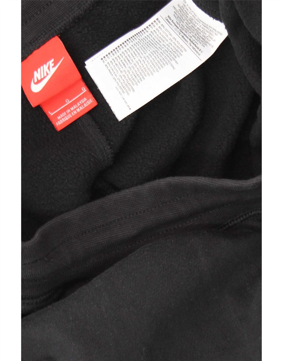 Pantaloni da tuta da uomo Nike Joggers grandi in cotone nero