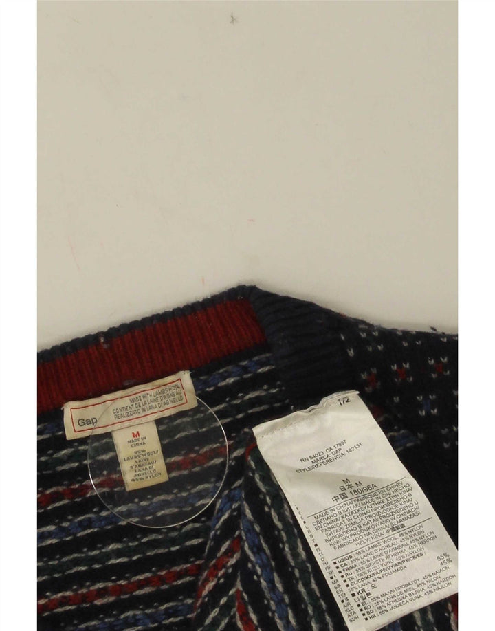 Maglione da uomo girocollo Gap in lana maculata media blu navy