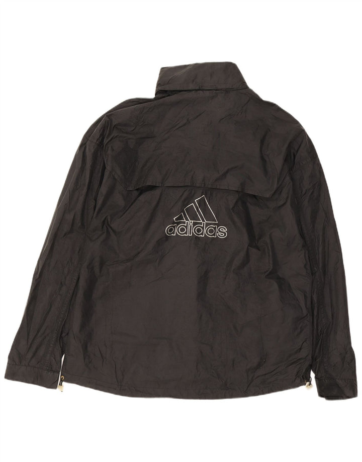 Giacca antipioggia grafica da uomo Adidas UK 42/44 grande nera
