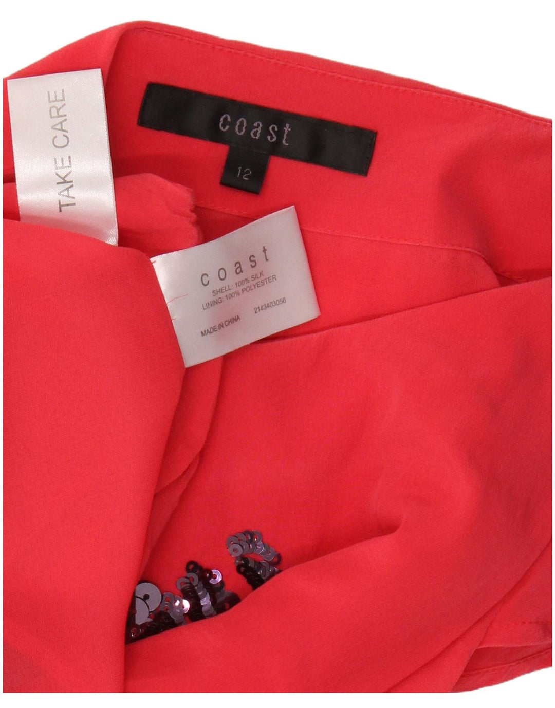 Abito tubino da donna COAST UK 12 Seta floreale rosa medio