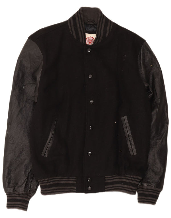 Giacca college da uomo Franklin Marshall UK 38 blocco colore nero medio