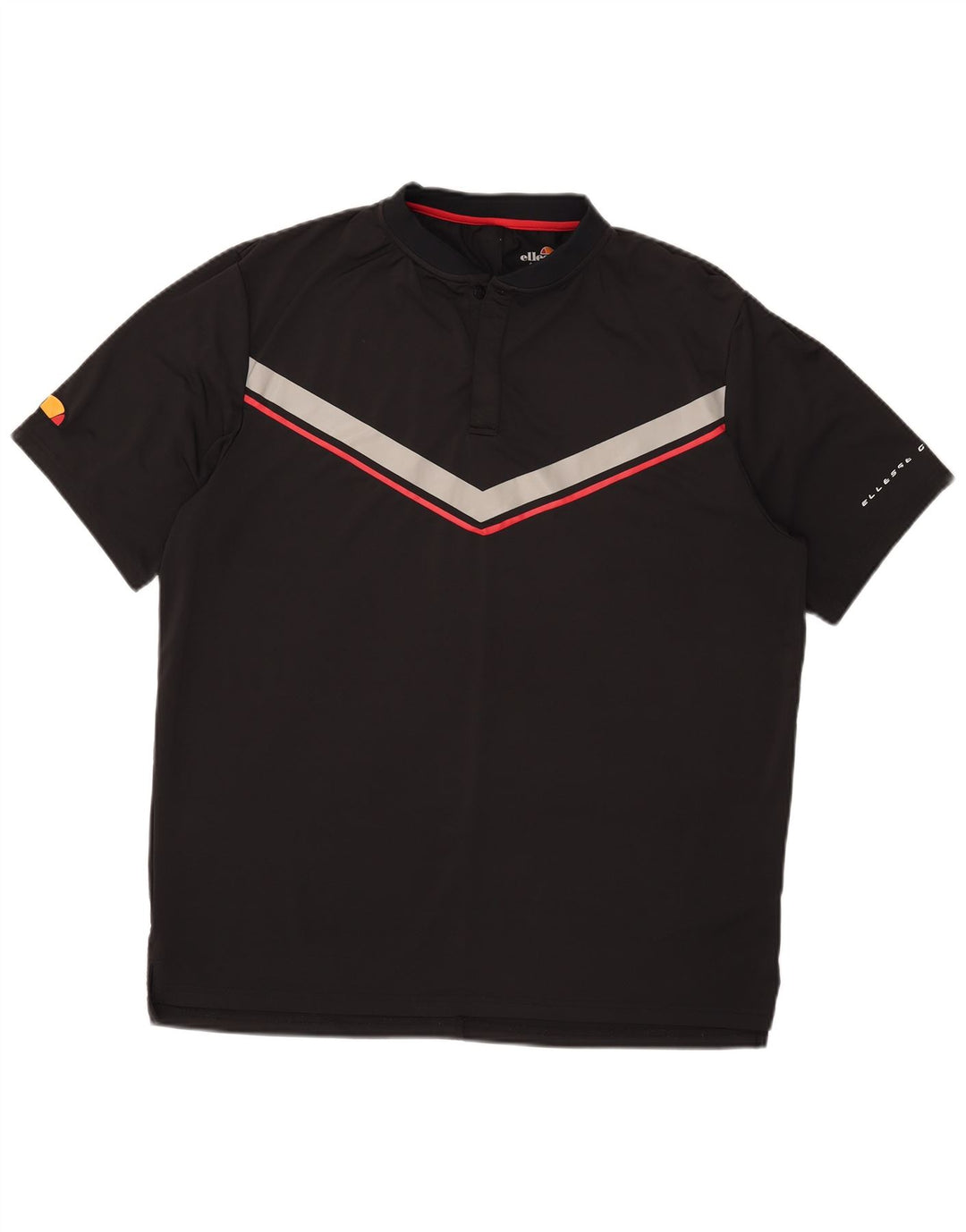 Polo da uomo Ellesse 2XL Poliestere color block nero
