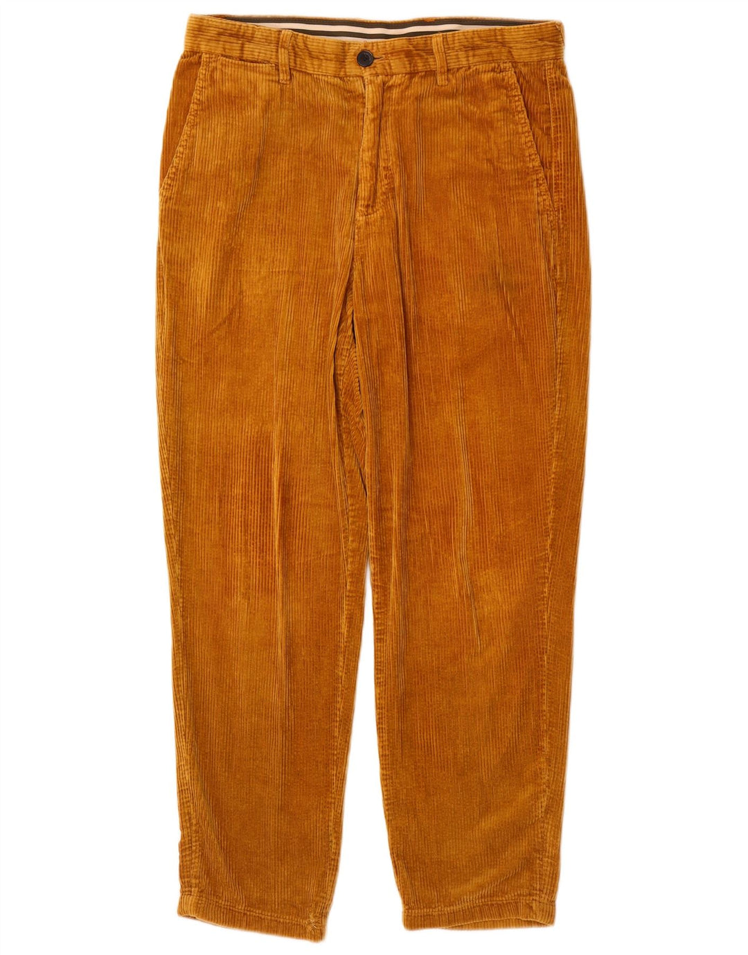 Pantaloni Zara da uomo in velluto a coste affusolati W30 L27 in cotone marrone