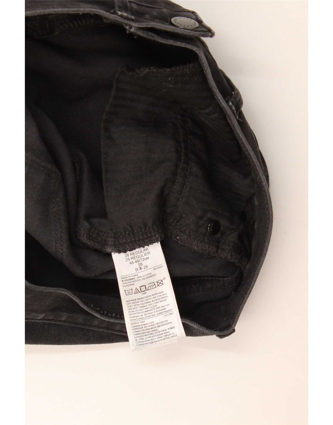 Jeans skinny da donna Gap W28 L28 cotone nero