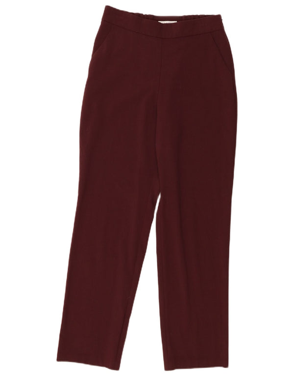 Pantaloni casual dritti da donna Marks & Spencer UK 8 piccoli W28 L28 Marrone