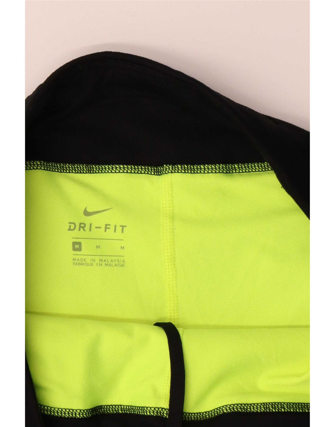Pantaloncini sportivi Nike Dri Fit da donna UK14 Medium Black Colourblock
