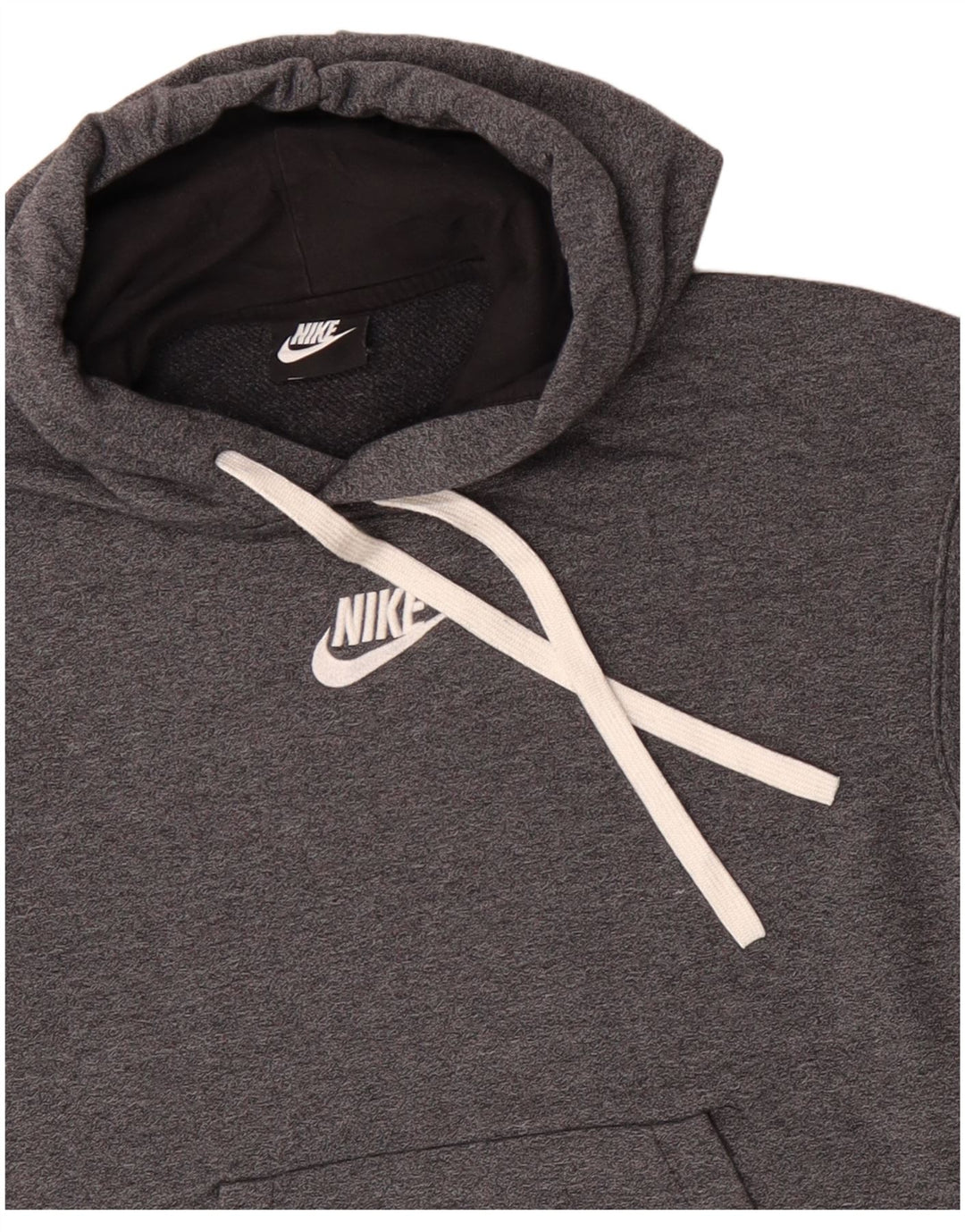 Maglione con cappuccio da donna NIKE UK 12 cotone grigio medio