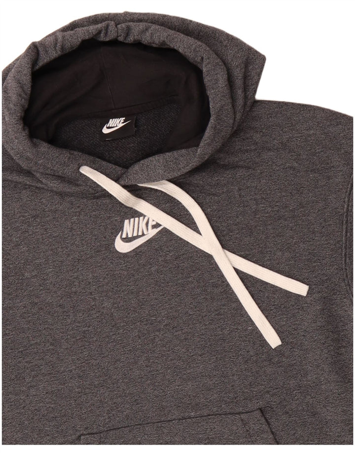 Maglione con cappuccio da donna NIKE UK 12 cotone grigio medio