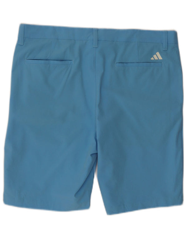 Pantaloncini chino da uomo Adidas W34 Large blu in poliestere