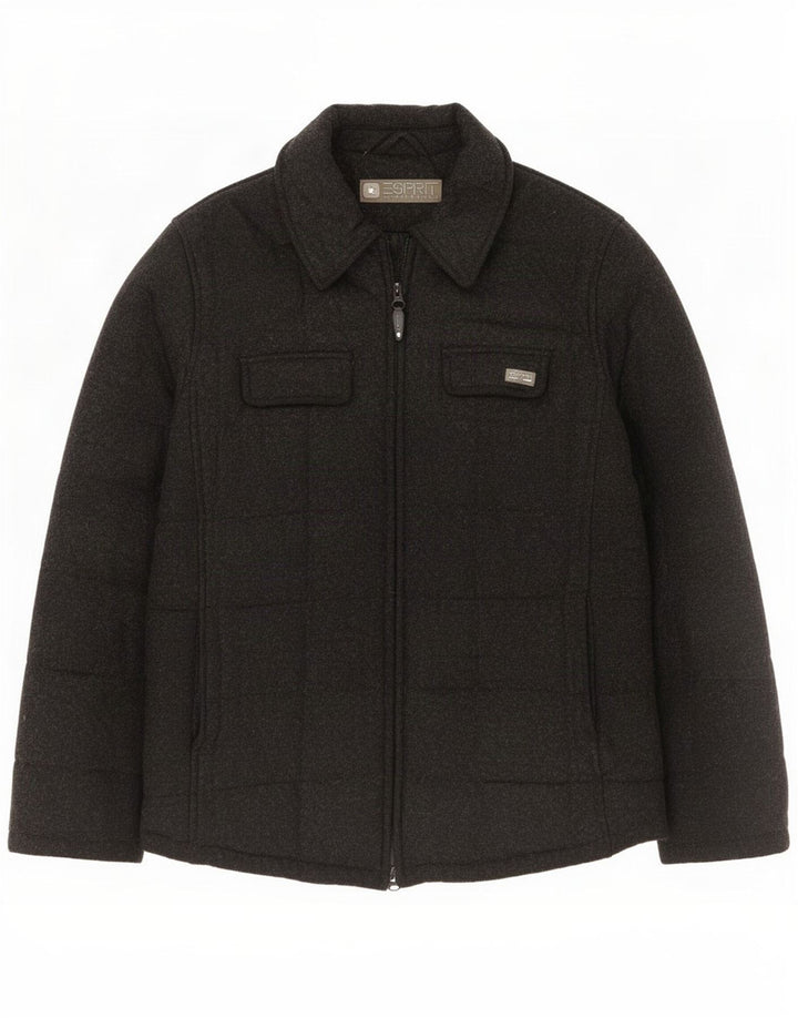 Giacca imbottita oversize da donna Esprit UK 10 piccola in nylon nero