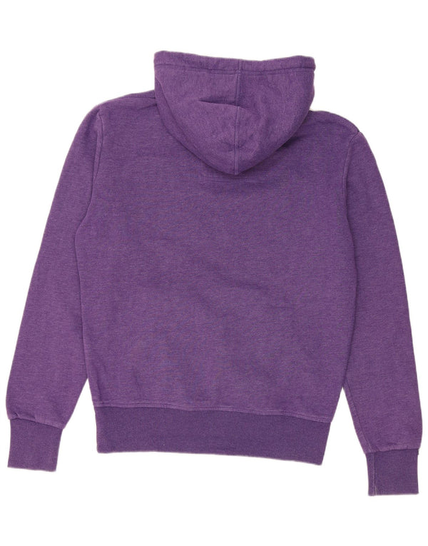 Maglione con cappuccio grafico da uomo Superdry in cotone viola medio