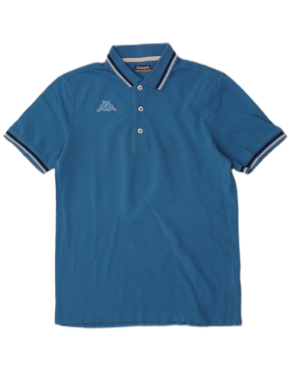 Polo Kappa Uomo Blu Medio in cotone