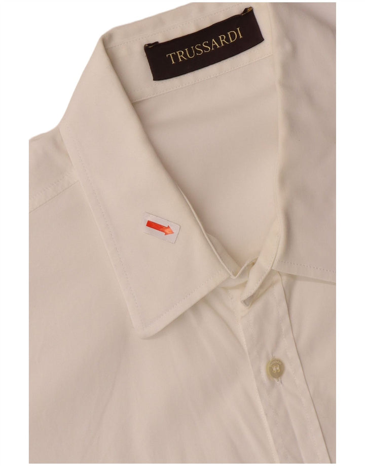 Camicia Uomo TRUSSARDI Cotone Medio Bianco