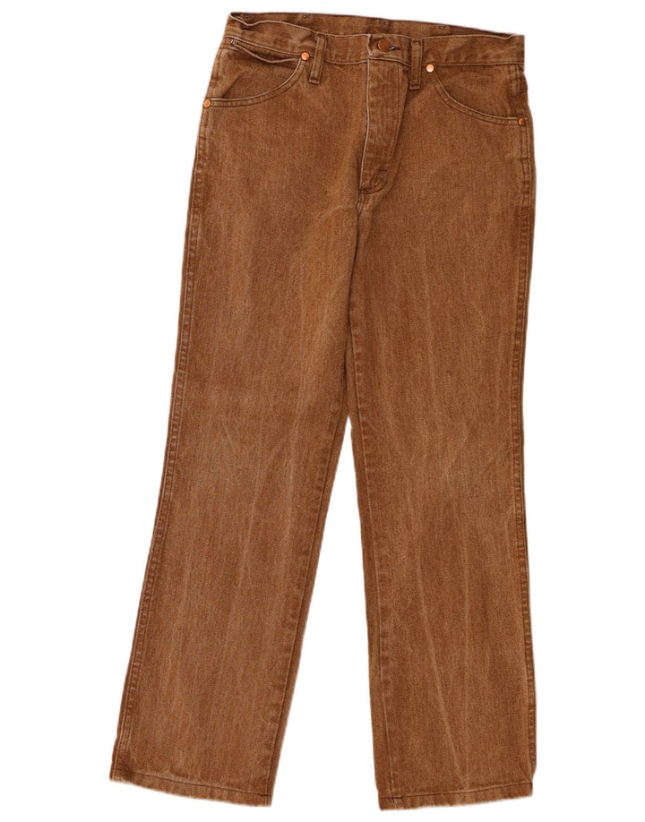 Jeans dritti da donna Wrangler W30 L30 cotone marrone