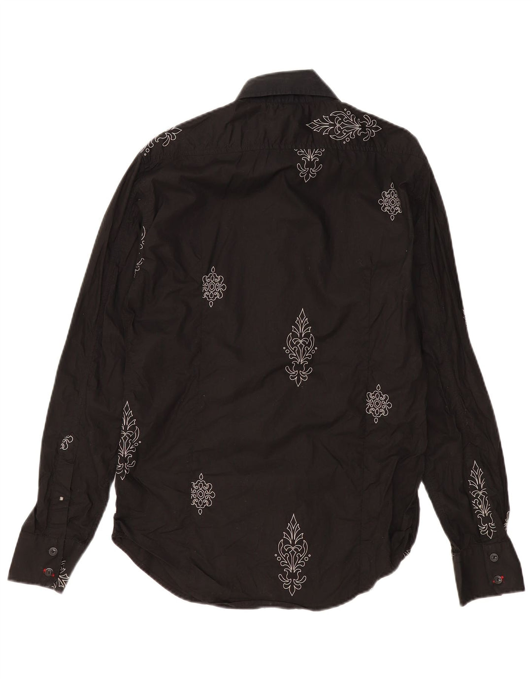 GUESS BY MARCIANO Camicia Uomo Piccola Nera in Cotone Paisley