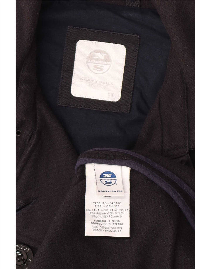 Cappotto da marinaio da donna North Sails UK 14 grande classico in lana blu navy