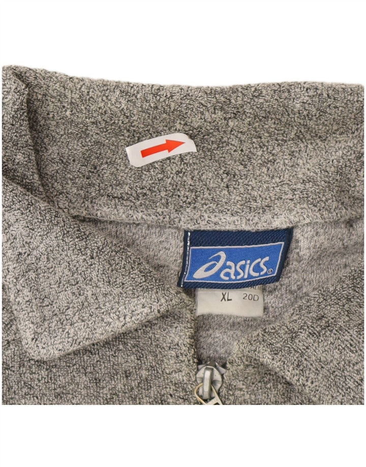 Giacca da ginnastica grafica da uomo Asics XL in cotone grigio