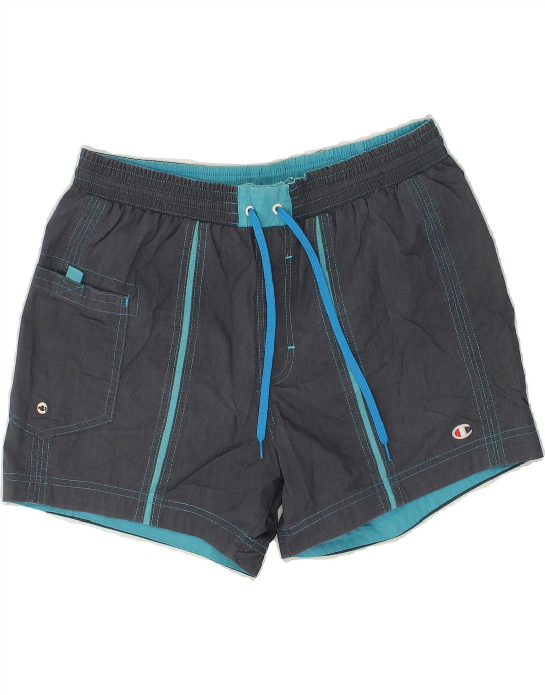 CHAMPION Mens Sport Shorts Small Grey Cotton Vintage Champion and Second-Hand Champion from Messina Hembry 
