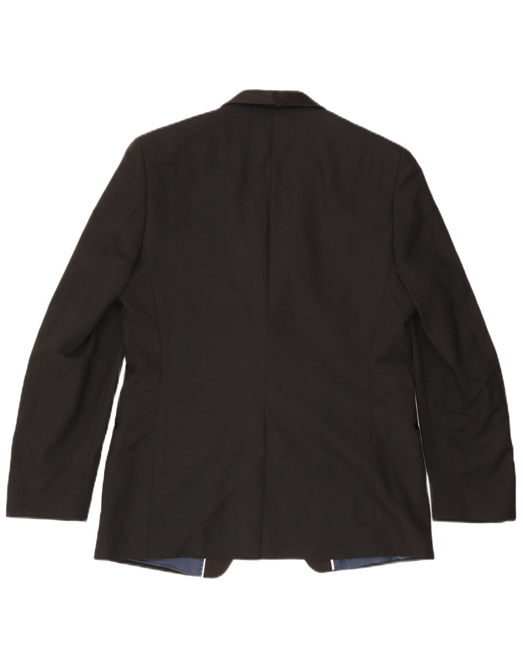MARKS & SPENCER Giacca blazer da uomo a 1 bottone EU 50 grande poliestere nero