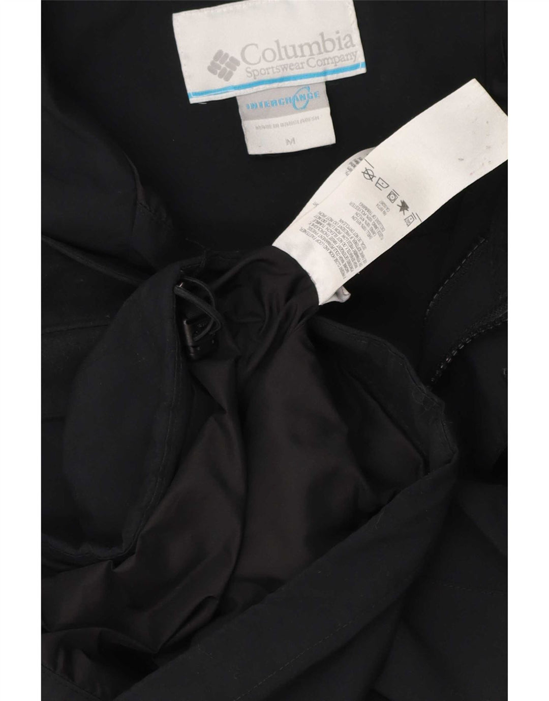 Giacca antipioggia Columbia Interchange da uomo UK 38 nylon nero medio