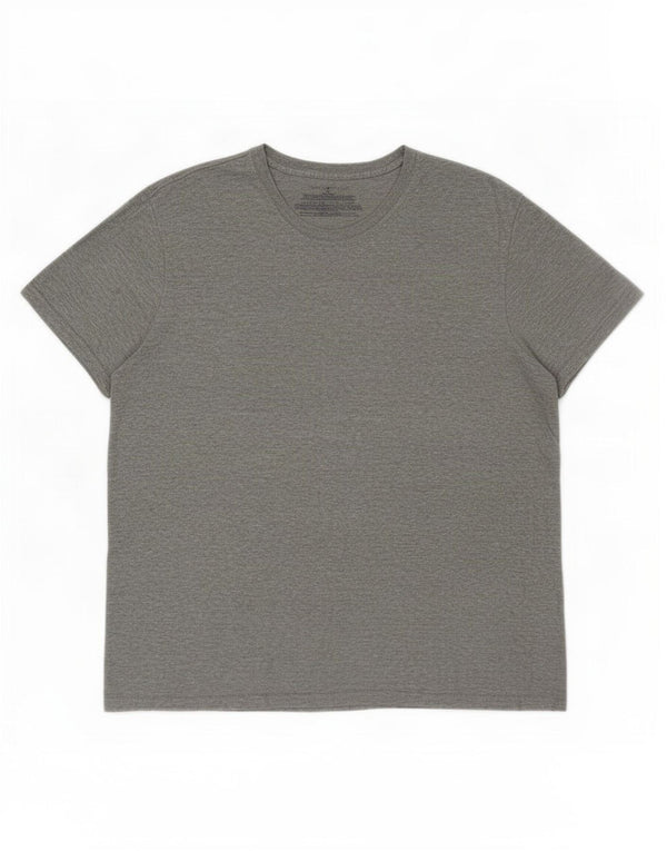 T-shirt da uomo Tommy Hilfiger Top in cotone chiazzato grigio medio