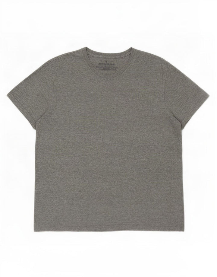 T-shirt da uomo Tommy Hilfiger Top in cotone chiazzato grigio medio