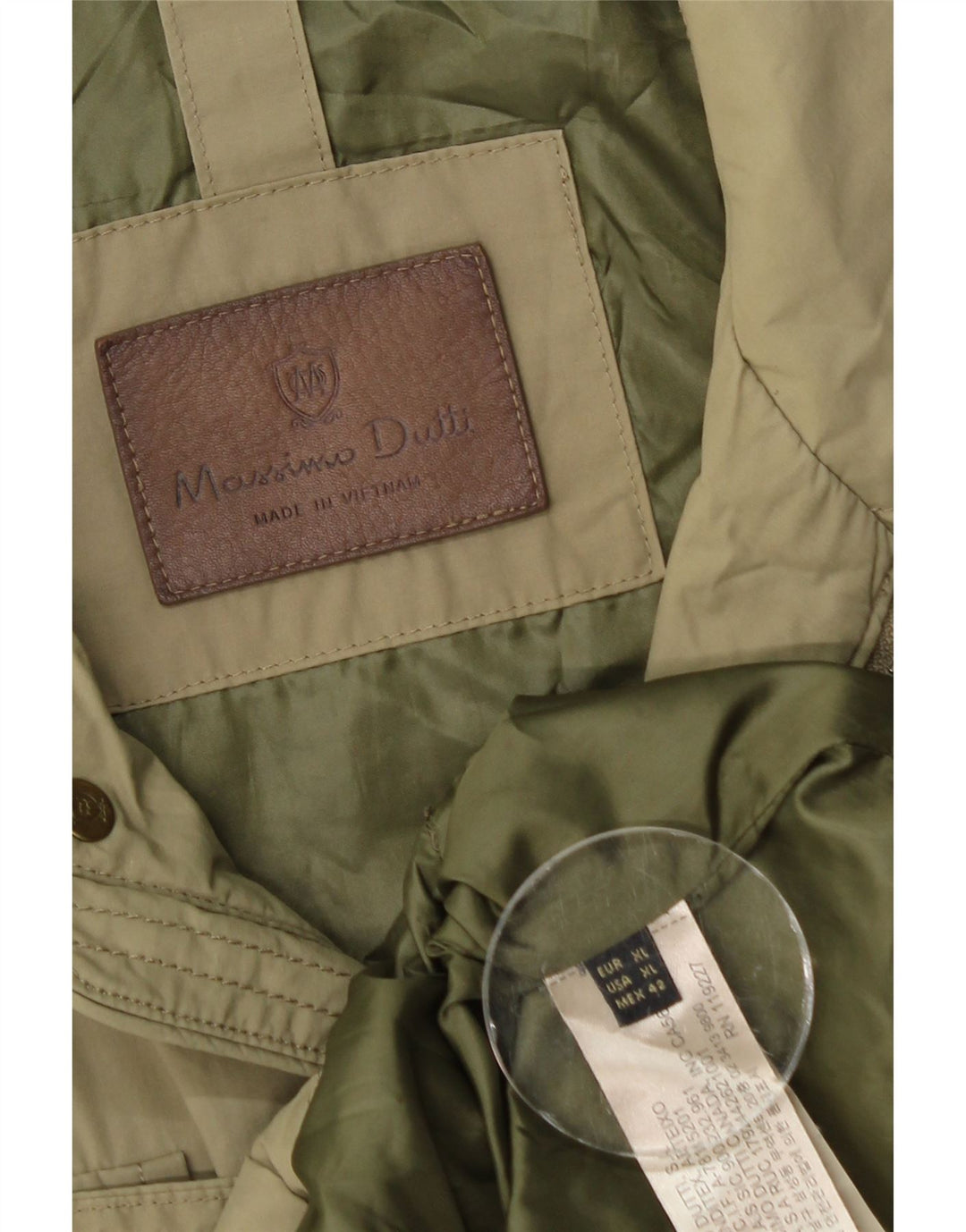 Giacca utility da uomo Massimo Dutti UK 42 XL Nylon kaki