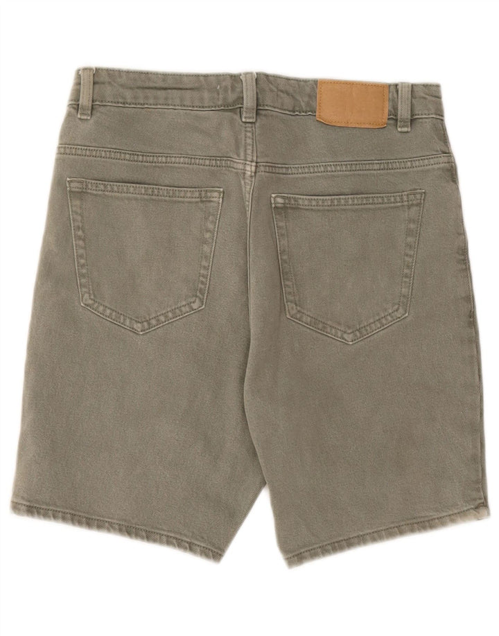Pantaloncini di jeans da uomo Zara EU 38 piccoli W30 cotone kaki