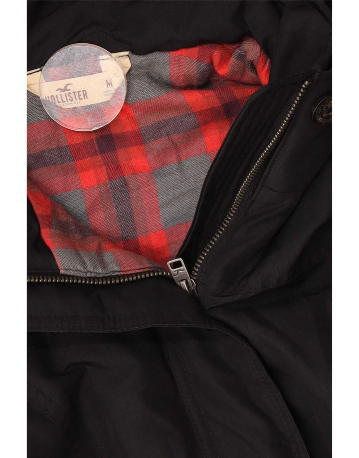 Giacca Parka con cappuccio da donna Hollister UK 14 media nera