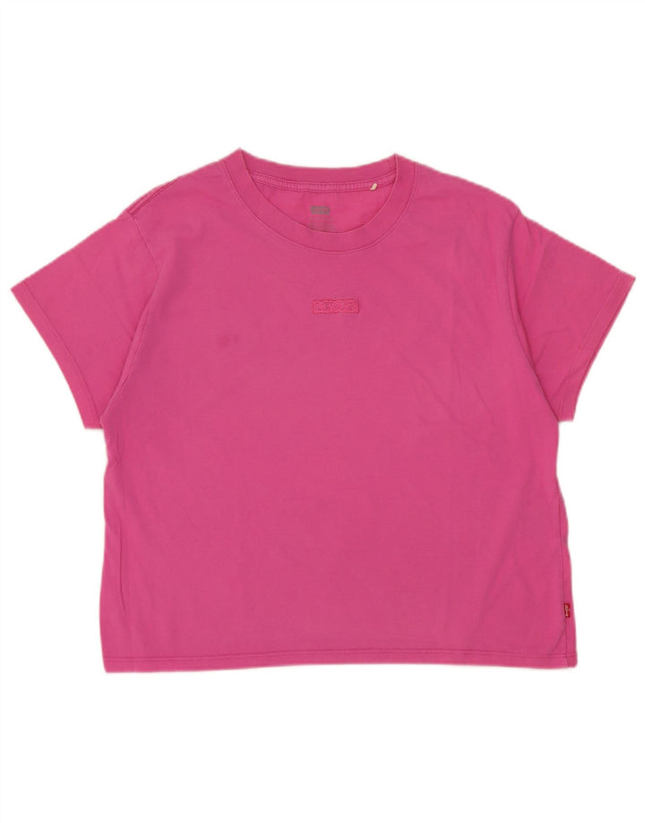 T-shirt corta oversize da donna Levi's UK 6 XS Rosa