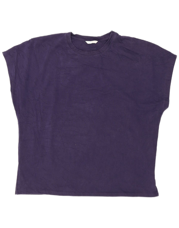 T-shirt Zara da donna Top UK 18 XL Blu navy
