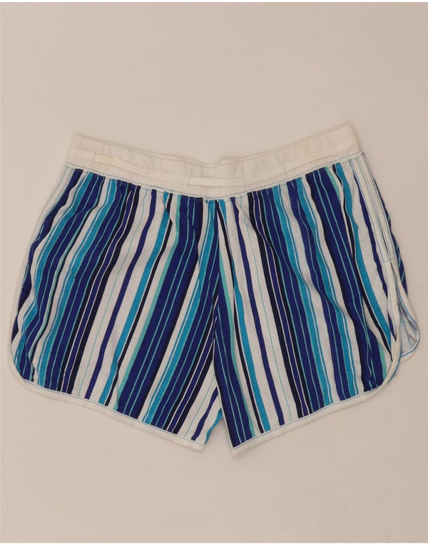 Pantaloncini sportivi grafici da donna Kappa UK 14 cotone a righe grandi blu