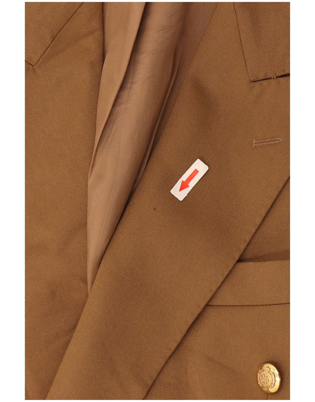 Giacca blazer doppiopetto da uomo Marks & Spencer UK 42 Large Beige Lana