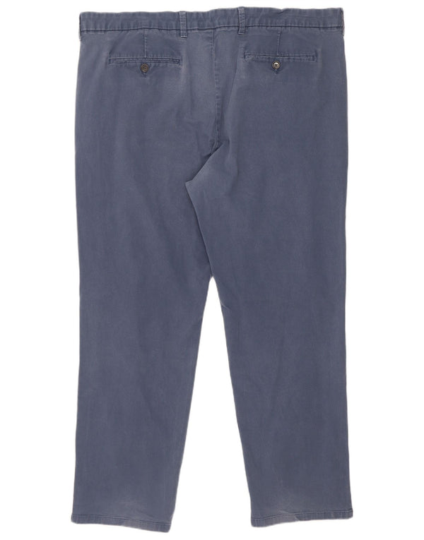 Pantaloni chino vestibilità regolare da uomo Marks & Spencer W44 L31 cotone blu