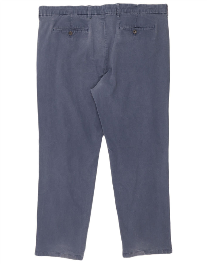 Pantaloni chino vestibilità regolare da uomo Marks & Spencer W44 L31 cotone blu