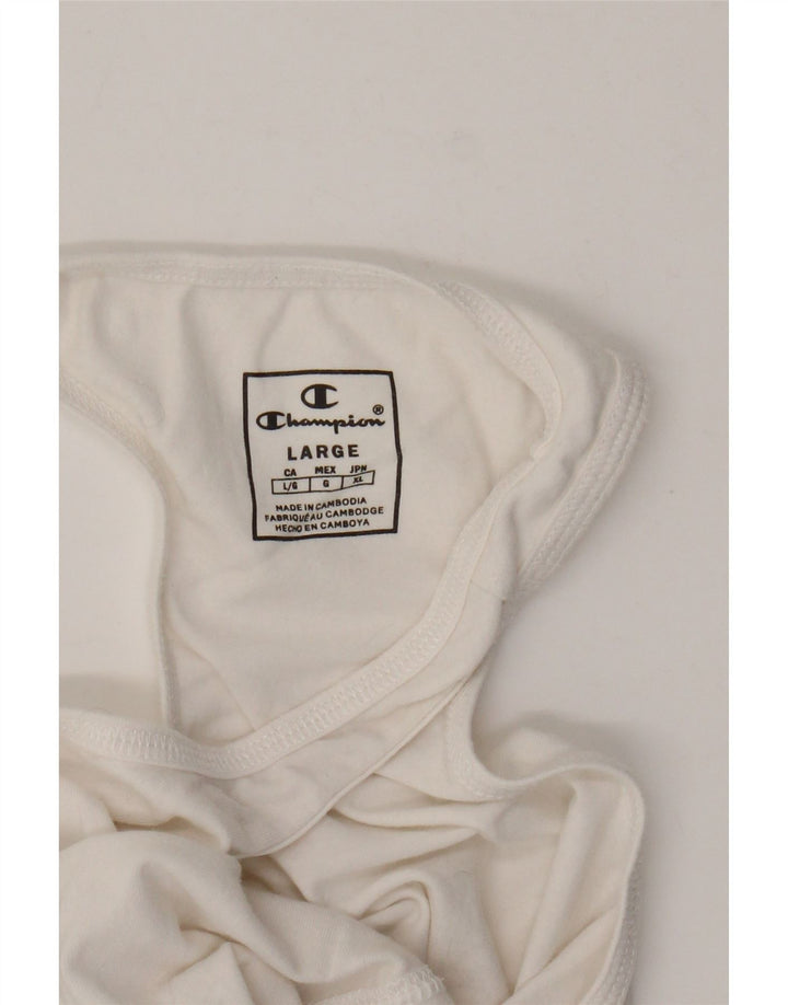 Canotta grafica da donna Champion UK 14 grande bianca