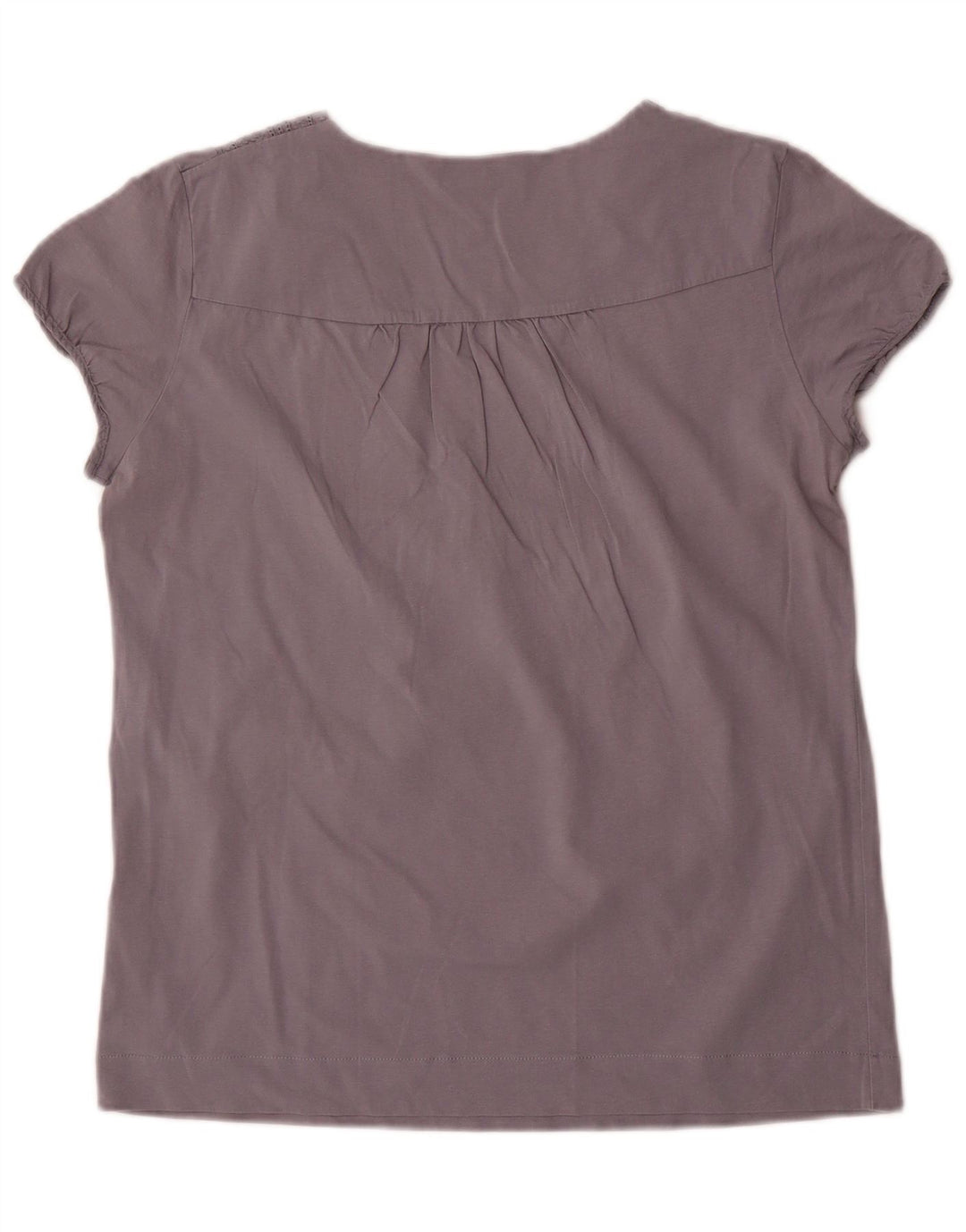 MASSIMO DUTTI Camicetta da donna Top UK 14 Grande cotone grigio
